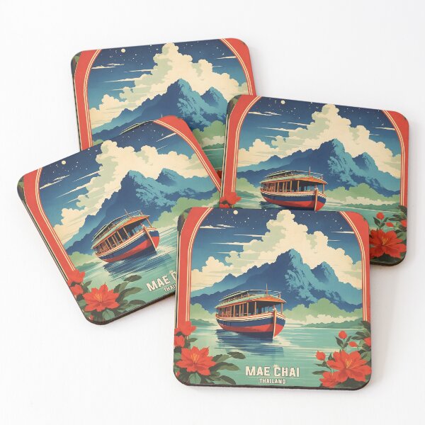 Item preview, Mae Chai Thailand Vintage Retro Travel Tourism designed and sold by TravelersGems.