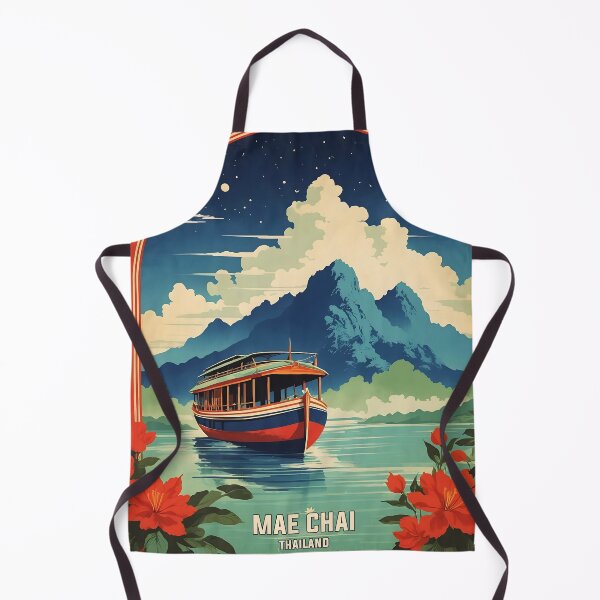Item preview, Mae Chai Thailand Vintage Retro Travel Tourism designed and sold by TravelersGems.