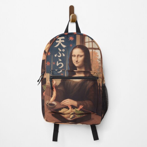 Item preview, Mona Lisa eating Tempura Shrimp designed and sold by mildaclairmo.