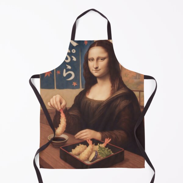 Item preview, Mona Lisa eating Tempura Shrimp designed and sold by mildaclairmo.