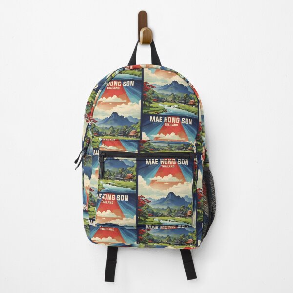 Item preview, Mae Hong Son Thailand Vintage Retro Travel Tourism designed and sold by TravelersGems.