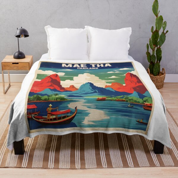 Item preview, Mae Tha Thailand Vintage Retro Travel Tourism designed and sold by TravelersGems.