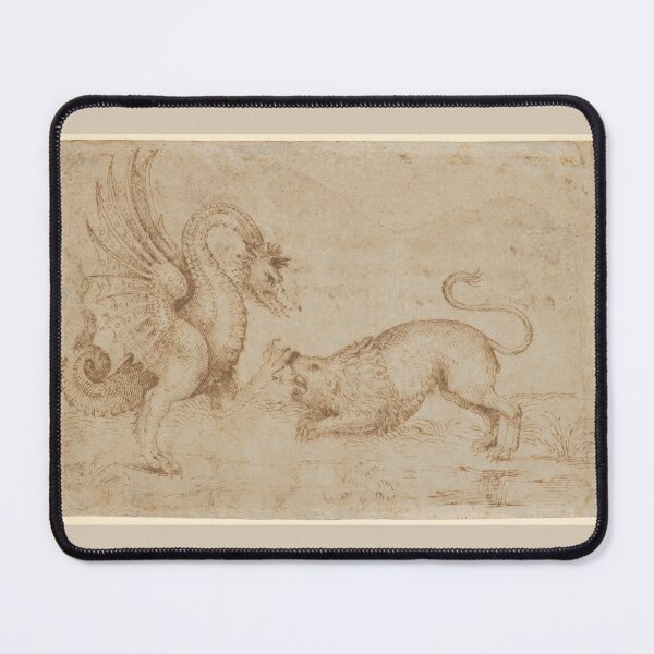 Item preview, Lion Confronting a Dragon by an Anonymous Italian in the 16th century  designed and sold by Amanda1775.