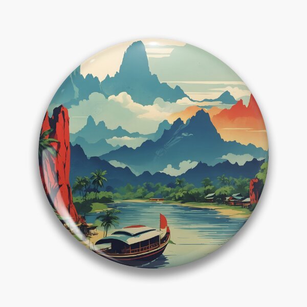 Item preview, Moei Wadi Thailand Vintage Retro Travel Tourism designed and sold by TravelersGems.