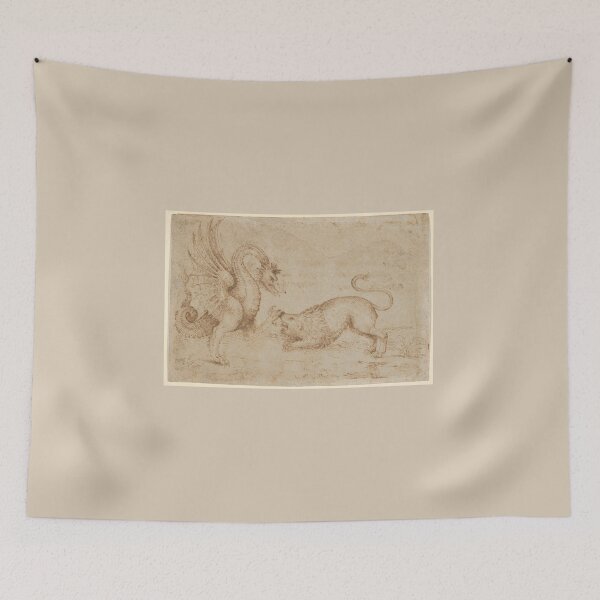 Item preview, Lion Confronting a Dragon by an Anonymous Italian in the 16th century  designed and sold by Amanda1775.