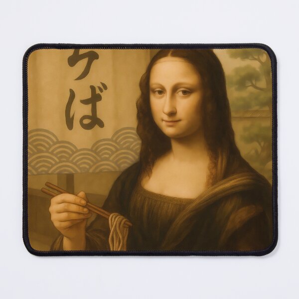 Item preview, Mona Lisa Dipping Tempura in Autumn Tea Room designed and sold by mildaclairmo.