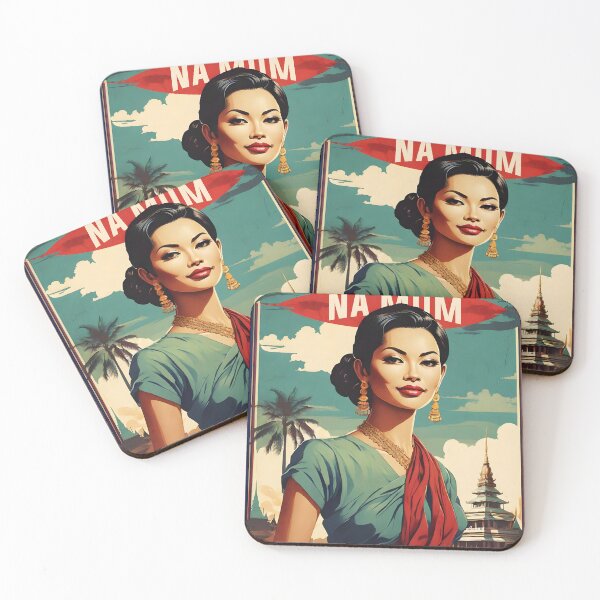 Item preview, Na Mom Thailand Vintage Retro Travel Tourism designed and sold by TravelersGems.