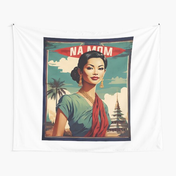 Item preview, Na Mom Thailand Vintage Retro Travel Tourism designed and sold by TravelersGems.