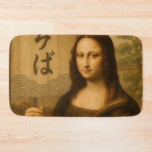Item preview, Mona Lisa Dipping Tempura in Autumn Tea Room designed and sold by mildaclairmo.