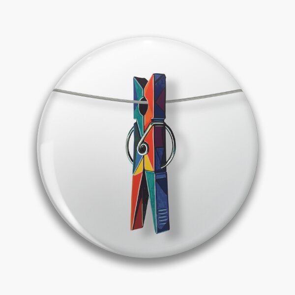 Item preview, Abstract Art Colorful Clothespin designed and sold by KiwiRider.