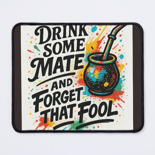 Item preview, Drink Some Mate and Forget That Fool - Fun and Colorful Design designed and sold by Sofiabenit1.