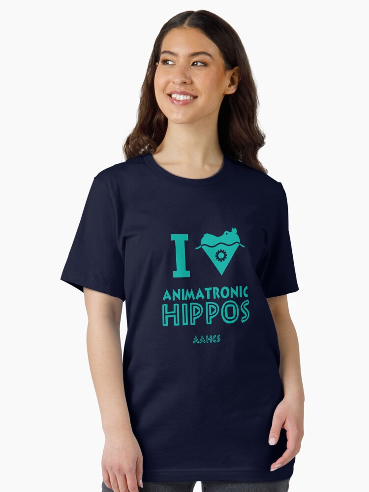 Thumbnail 2 of 7, Essential T-Shirt, I Heart Animatronic Hippos (AAHCS) designed and sold by Kohrsfilms.