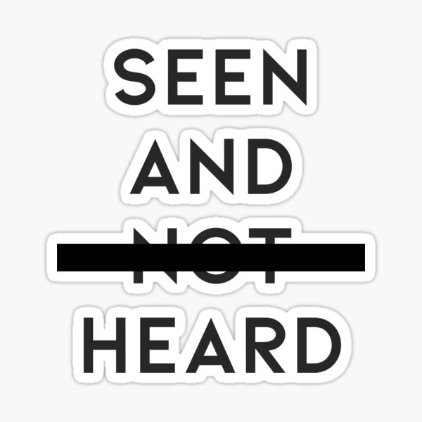 Item preview, Seen and Heard - profits support mental health designed and sold by NotSoSimple.