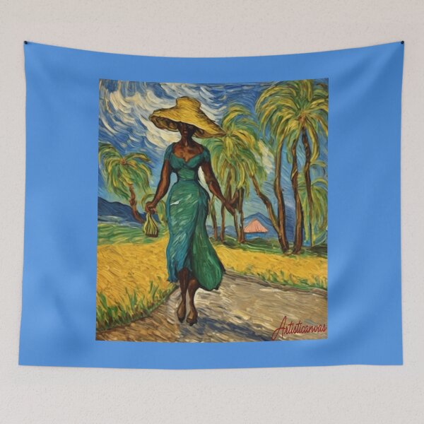 Item preview, "Graceful Cuban Beauty: Elegance in the Tropics" designed and sold by Artisticanvas.