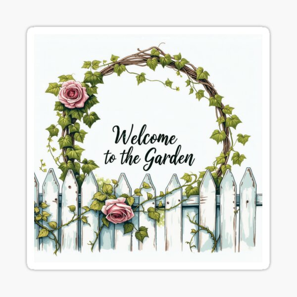 Item preview, Picket Fence Garden Wreath designed and sold by MatthewAMerman.