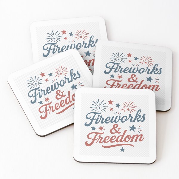 Item preview, Fireworks and Freedom Americana for the Fourth of July Patriotic Sayings  designed and sold by PaperieJennifer.