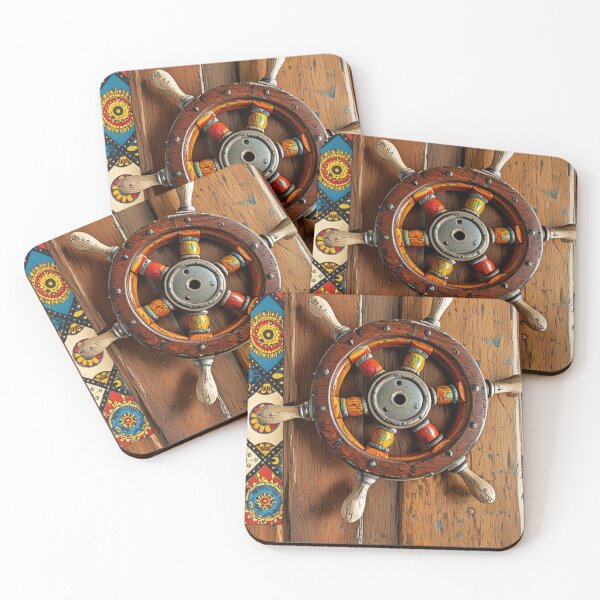 Item preview, old wooden ships wheel designed and sold by WildLadyWood.