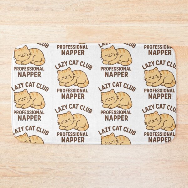 Item preview, Lazy Cat Club "Professional Napper" | Cute Sleeping Cat Shirt for Cat Lovers designed and sold by HAFIZ-DP.