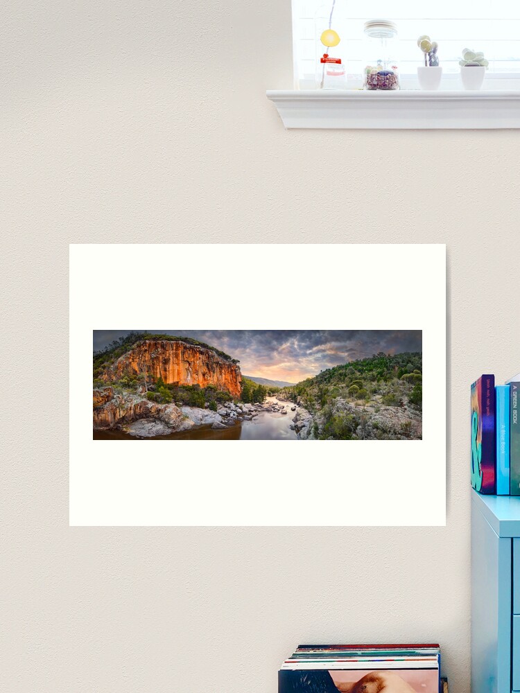 Thumbnail 2 of 3, Art Print, Red Rock Gorge, Canberra. ACT, Australia designed and sold by Chockstone.