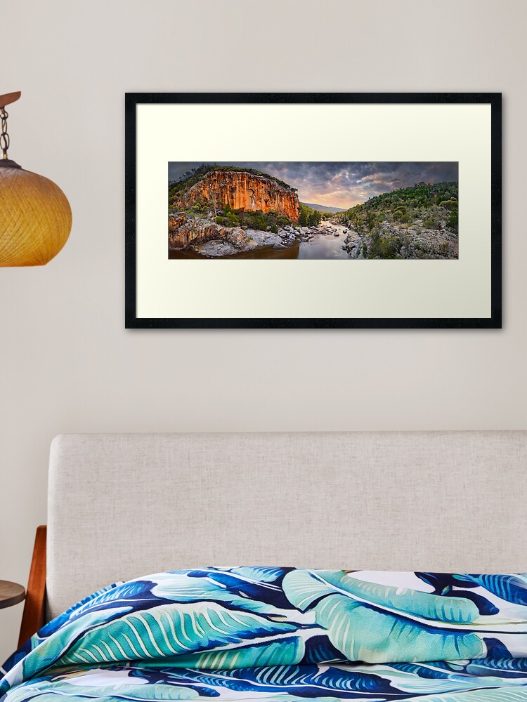 Thumbnail 2 of 7, Framed Art Print, Red Rock Gorge, Canberra. ACT, Australia designed and sold by Chockstone.