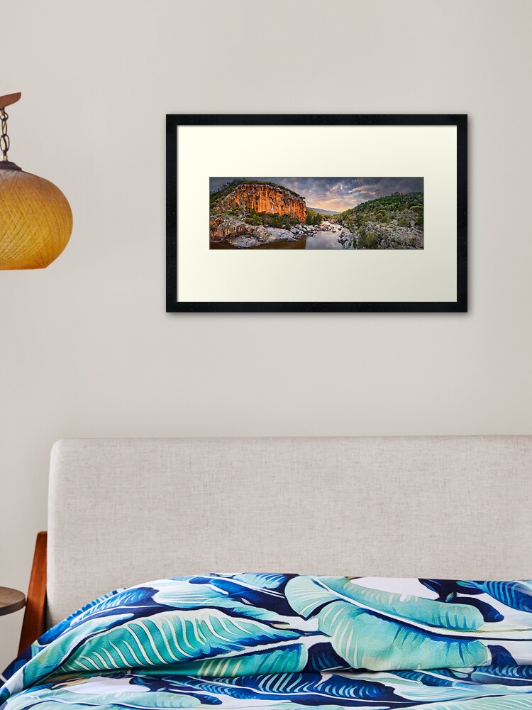 Thumbnail 2 of 7, Framed Art Print, Red Rock Gorge, Canberra. ACT, Australia designed and sold by Chockstone.