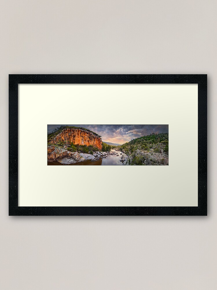 Thumbnail 1 of 7, Framed Art Print, Red Rock Gorge, Canberra. ACT, Australia designed and sold by Chockstone.