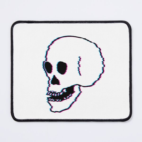 Item preview, Glitch aesthetic skull designed and sold by CMYKtheory.