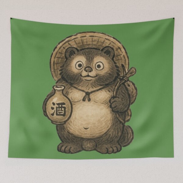 Item preview, raccoon dog designed and sold by mayhaku.