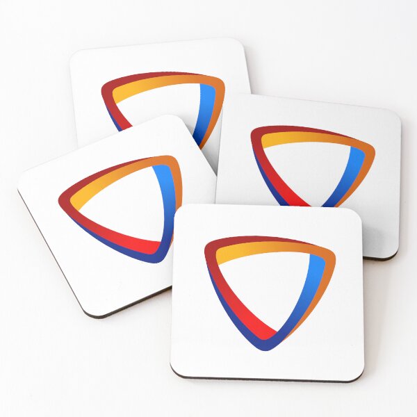 Item preview, Simple Tricolor Triangle Shield Logo Design designed and sold by ilunilun7.