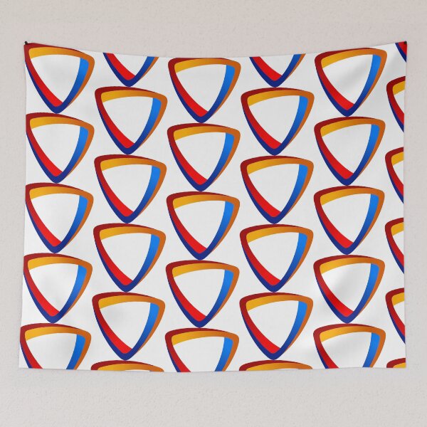 Item preview, Simple Tricolor Triangle Shield Logo Design designed and sold by ilunilun7.