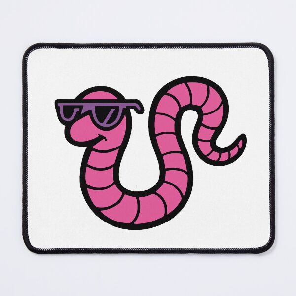 Item preview, Cool Earthworm dude in 90's Sunglasses designed and sold by SometimesHuman.
