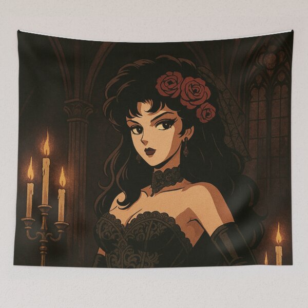 Item preview, Gothic Lady of Dark Roses designed and sold by JonelleTshirts.