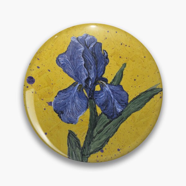 Item preview, Impressionist Painting, Iris Purple  designed and sold by K-P-Artworks.