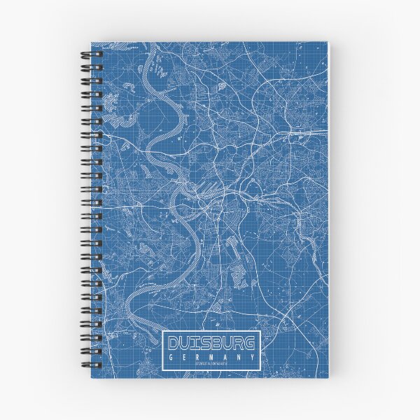 Item preview, Duisburg City Map of Germany - Blueprint designed and sold by deMAP.