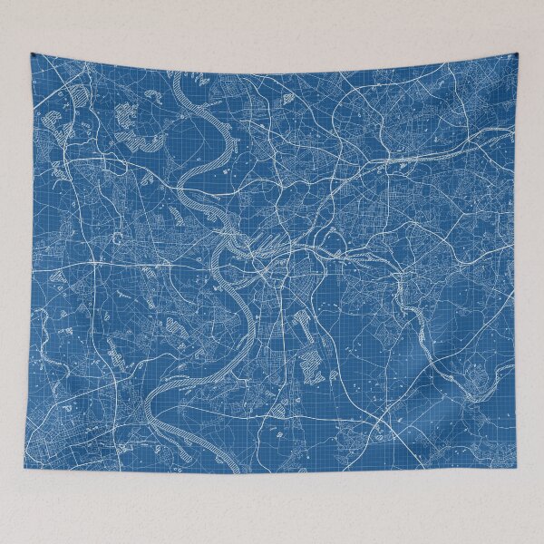 Item preview, Duisburg City Map of Germany - Blueprint designed and sold by deMAP.