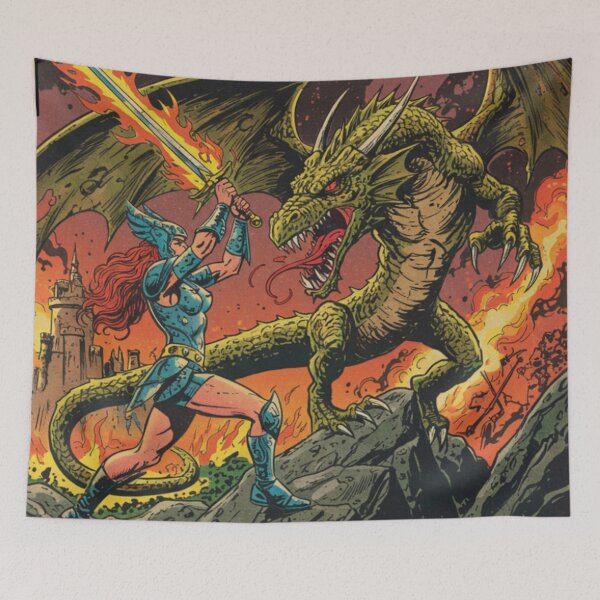 Item preview, Dragon Slayer Epic Fantasy designed and sold by JonelleTshirts.