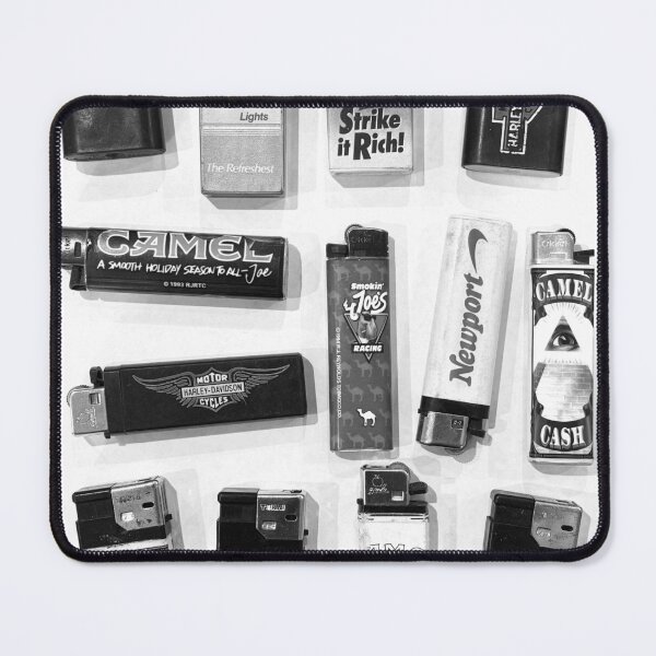 Item preview, Vintage Lighter Collage Print - B&W Retro Art designed and sold by mckmakers.