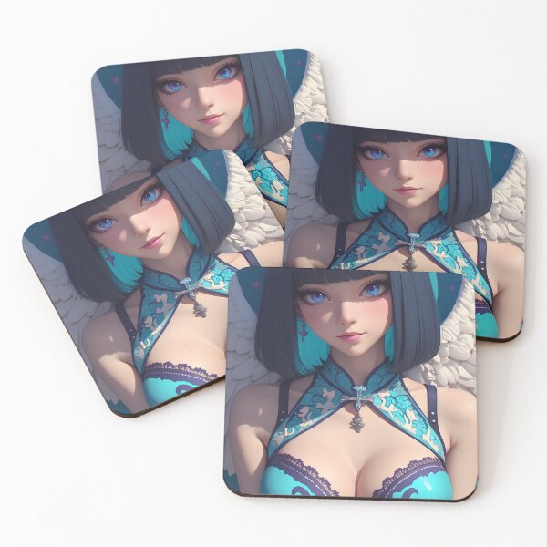 Item preview, Blue Eyed Anime Angel Girl in Celestial Themed Outfit designed and sold by yinttigrric.