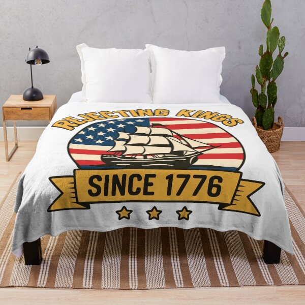 Item preview, Rejecting Kings Since 1776 Vintage Patriotic USA  designed and sold by Blok45.