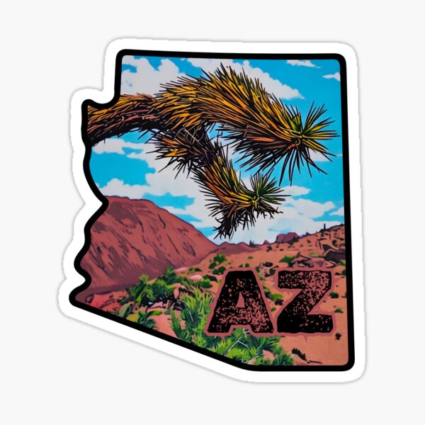 Item preview, Arizona State Outline designed and sold by SnapStick Travel Stickers.
