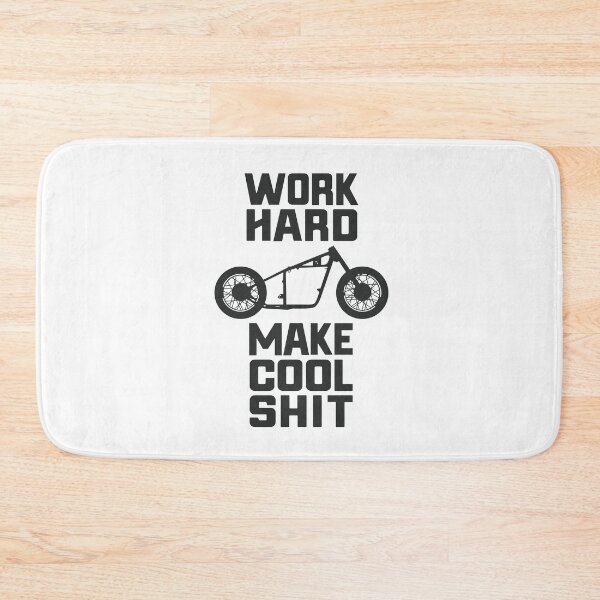 Item preview, Retro motorcycle, work hard make cool shit designed and sold by notorius12.