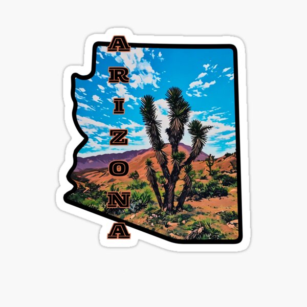 Item preview, Arizona State Outline designed and sold by SnapStick Travel Stickers.
