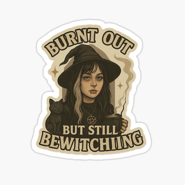 Aperçu de l'œuvre Épuisé mais toujours envoûtant – Ambiance de sorcière gothique avec mordant créée et vendue par Tired Witch Trading Co..