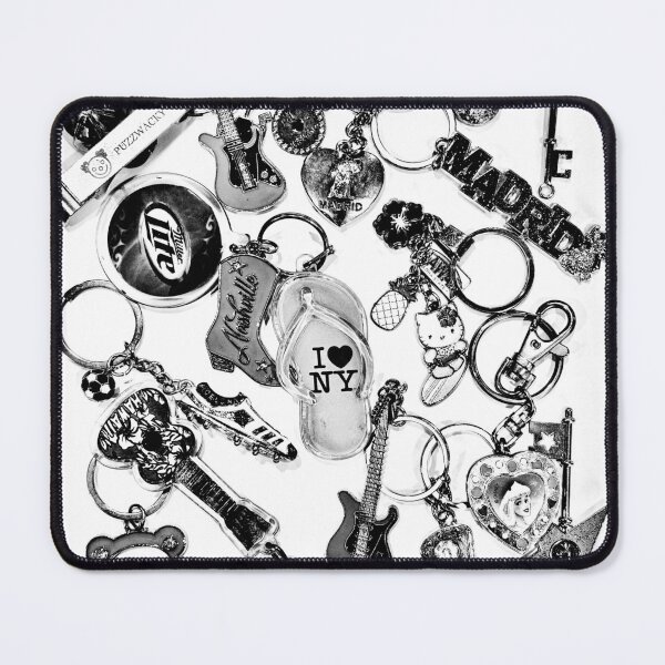 Item preview, Tourist Trashcore – Black & White Souvenir Pattern designed and sold by mckmakers.