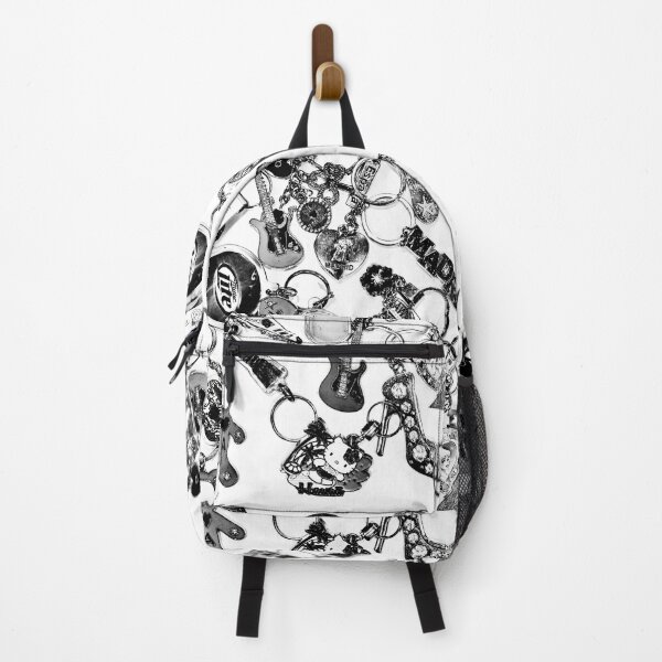 Item preview, Tourist Trashcore – Black & White Souvenir Pattern designed and sold by mckmakers.