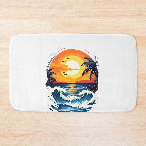 Item preview, Retro Sunset Waves designed and sold by Ragil-Studio.