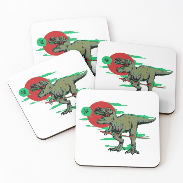 Artikelvorschau, Samurai-Dinosaurier Grafik T-Shirt entworfen und verkauft von Alexrtr.