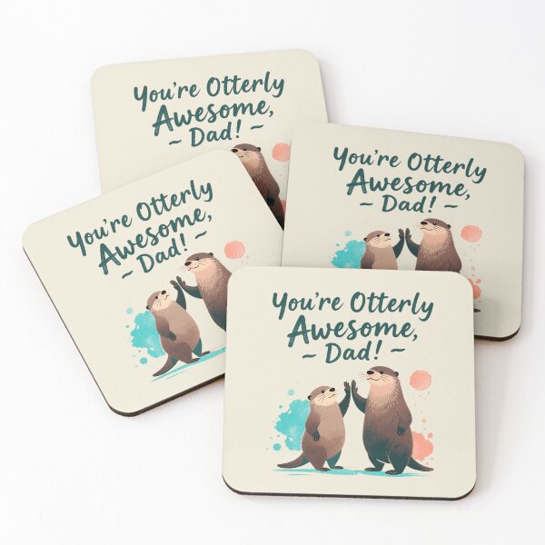 Item preview, You're Otterly Awesome Dad - Cute Father's Day Otter Pun  designed and sold by Hostar2024.