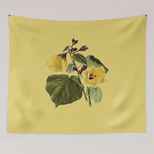 Item preview, Hibiscus brackenridgei Hawaiian Flower Vintage Botanical designed and sold by taiche.