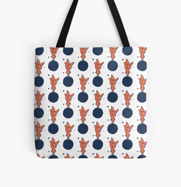 Fuchs im Weltall Allover-Print Tote Bag
